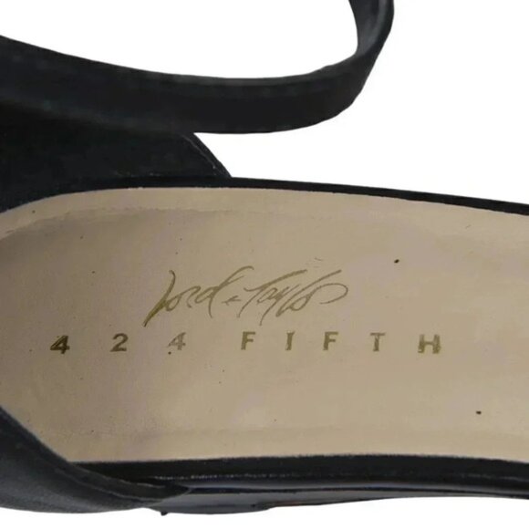 Lord and Taylor 424  Fifth Chandra Leather Sandals Animal Print Women’s Size 7.5 - Picture 11 of 13